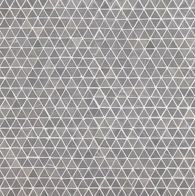 Tilaa Heti Mosaiikkilaatta Qualitystone Triangle Mini Light Grey, 30x30x30mm