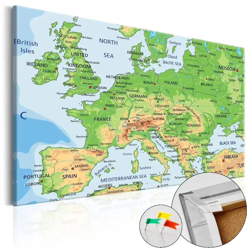 Korkkitaulu Artgeist Europe eri kokoja Osta Tänään