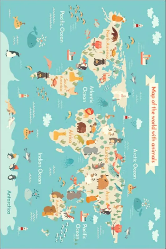 Älä Missaa Lastenhuoneen matto Linento Els577, 80x150cm, sininen