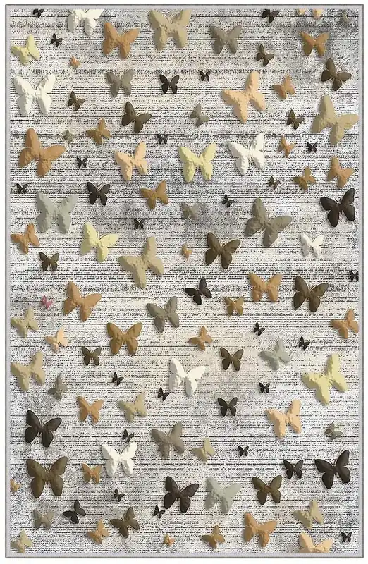 Matto Linento HMNT494, 100x150cm, beige/ruskea Uusi Kokoelma