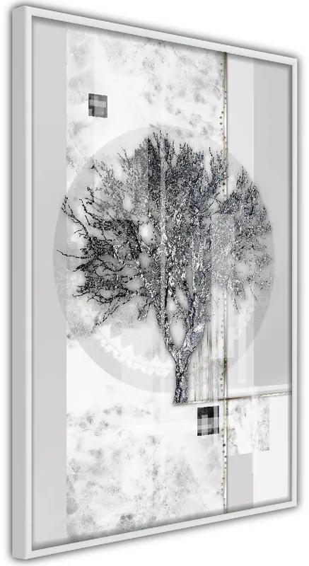 Päivän Tarjous Juliste Artgeist Silver Tree kehyksillä eri kokoja