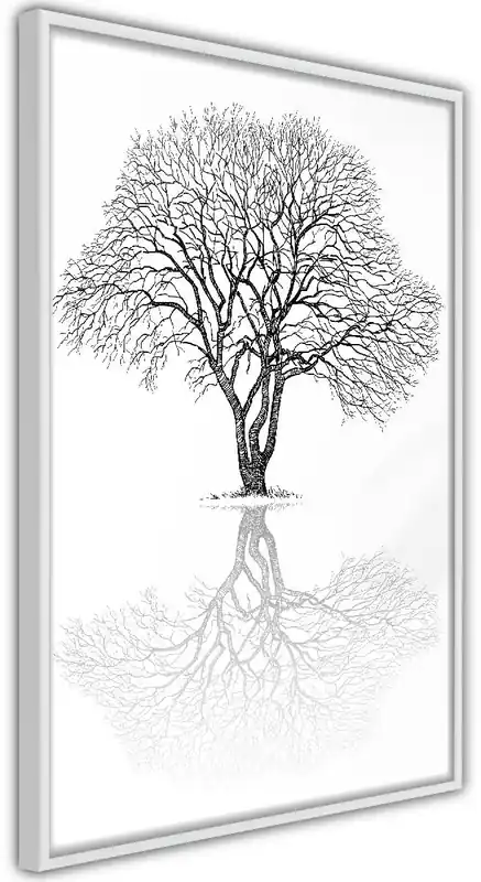 Juliste Artgeist Reflection Tree kehyksillä eri kokoja Kampanjahinta