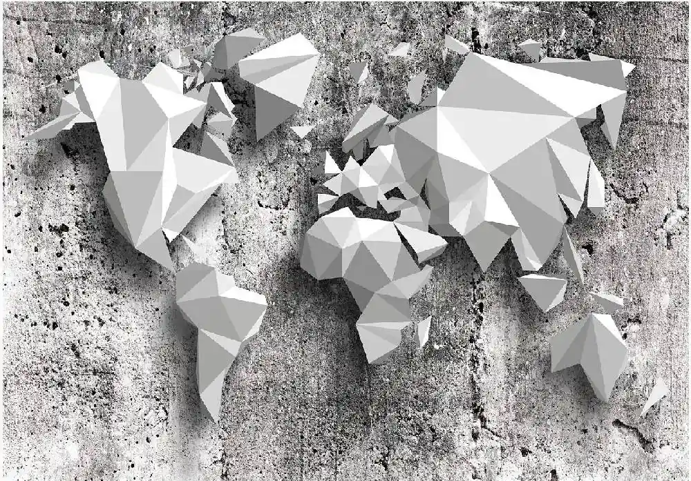 Sisustustarra Artgeist World Map Origami eri kokoja Superhinta