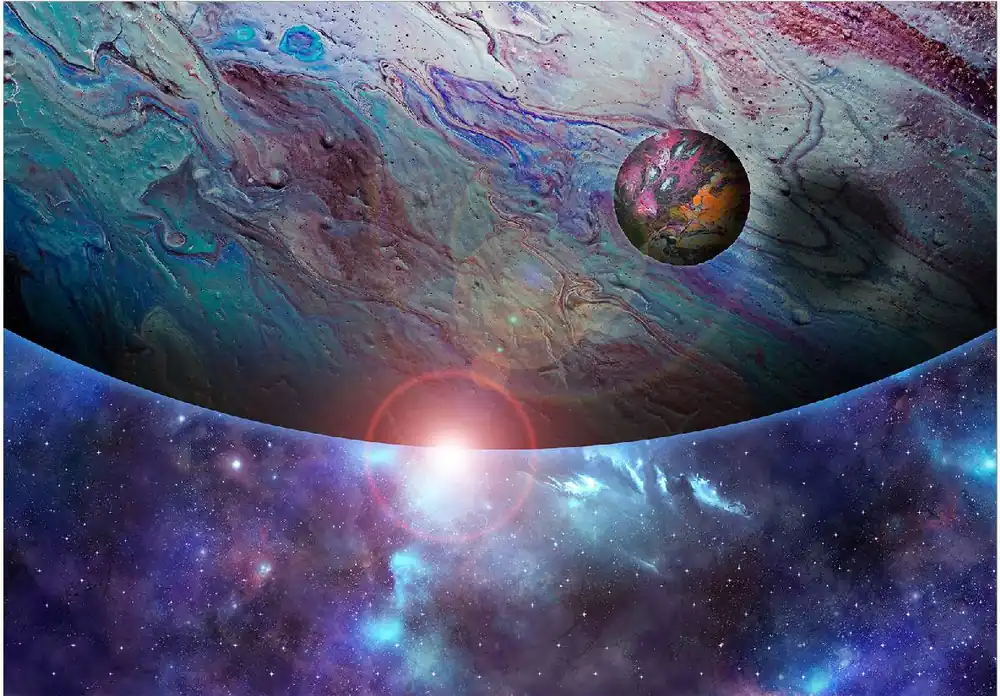 Alennettu Hinta Sisustustarra Artgeist In Orbit eri kokoja