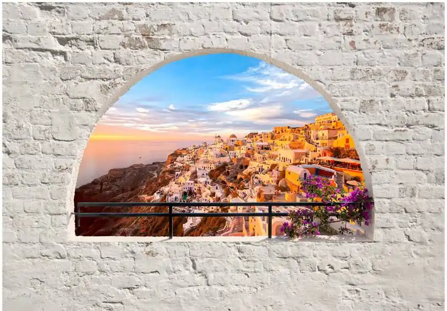 Päivän Tarjous Sisustustarra Artgeist Santorini eri kokoja