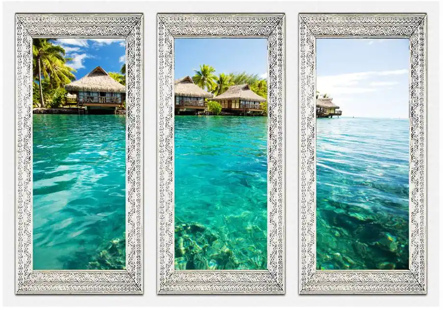 Uusi Malli Sisustustarra Artgeist Lonely island eri kokoja