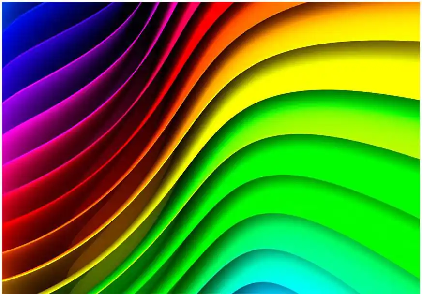 Tarjous Sisustustarra Artgeist Rainbow Waves eri kokoja