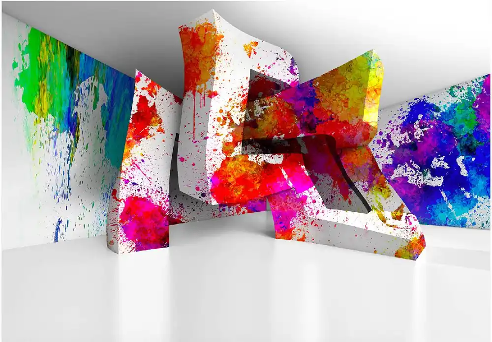 Tarjous Sisustustarra Artgeist Three-dimensional Shapes eri kokoja