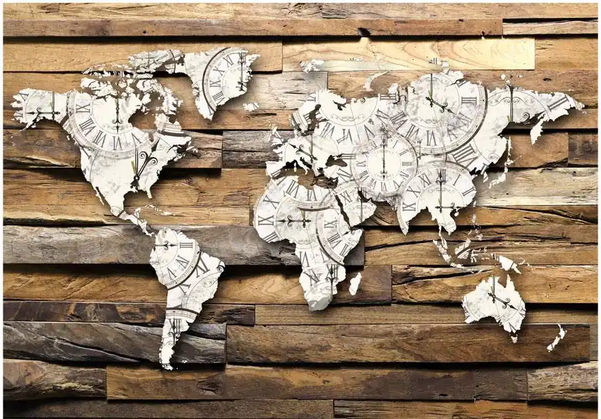 Sisustustarra Artgeist Map of Time eri kokoja Aito