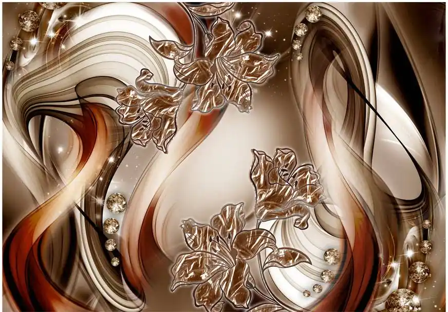 Vain Tänään Sisustustarra Artgeist Brown Symphony eri kokoja