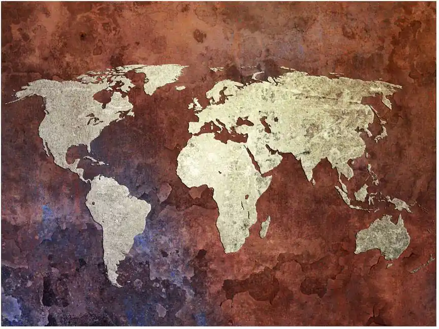 Kuvatapetti Artgeist Iron map eri kokoja Päivän Tarjous