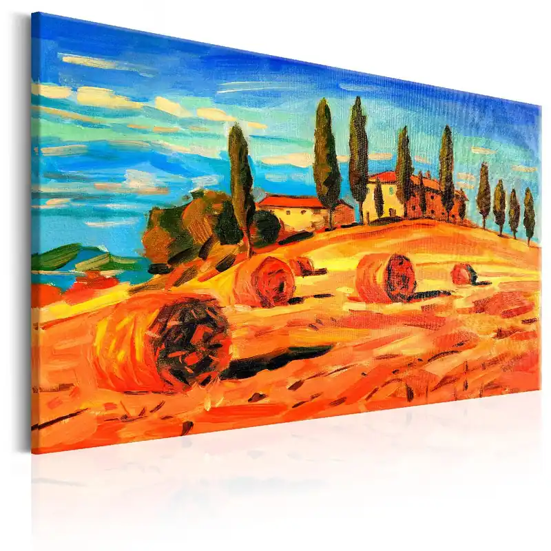 Aito Canvas-taulu Artgeist August in Tuscany, eri kokoja
