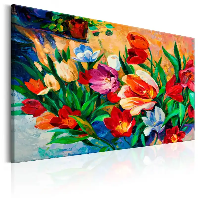 Aito Canvas-taulu Artgeist Art of Colours Tulips, eri kokoja