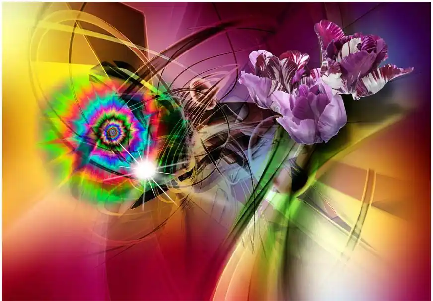 Tarjous Kuvatapetti Artgeist Magic Light of Colors eri kokoja