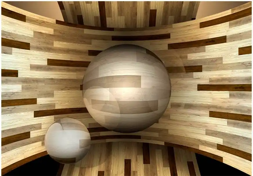 Kampanjahinta Kuvatapetti Artgeist Wooden orbit eri kokoja