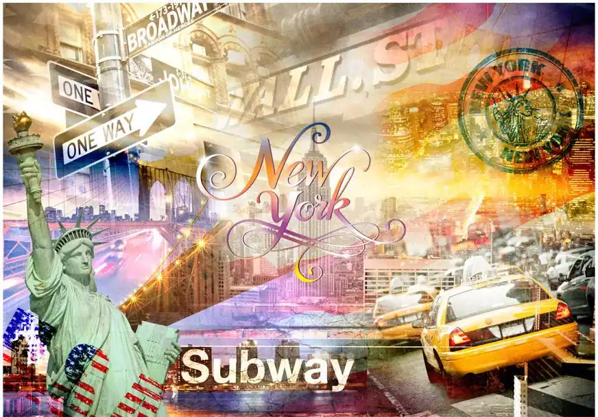 Bestseller Kuvatapetti Artgeist Colorsof NYC eri kokoja