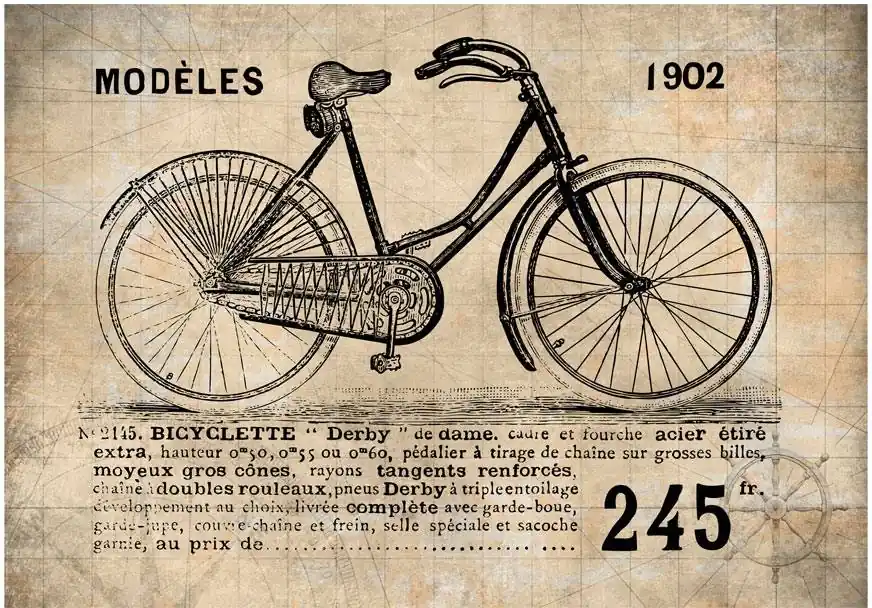Kuvatapetti Artgeist Old School Bicycle eri kokoja Osta Tänään